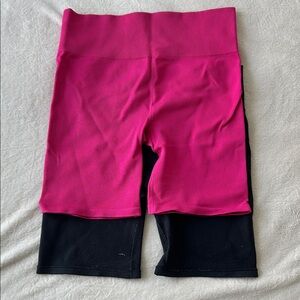 Ryka Women's Fuchsia and Black Bike Shorts